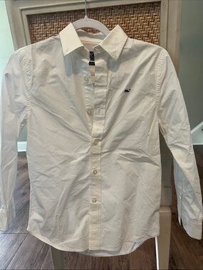 Vineyard Vines Boys White Button-Down Shirt